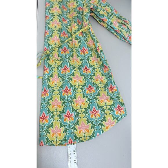 Matilda Jane Green Acres Tunic Top Womens Size Large 3/4 Sleeve Floral Cottage - Picture 11 of 12